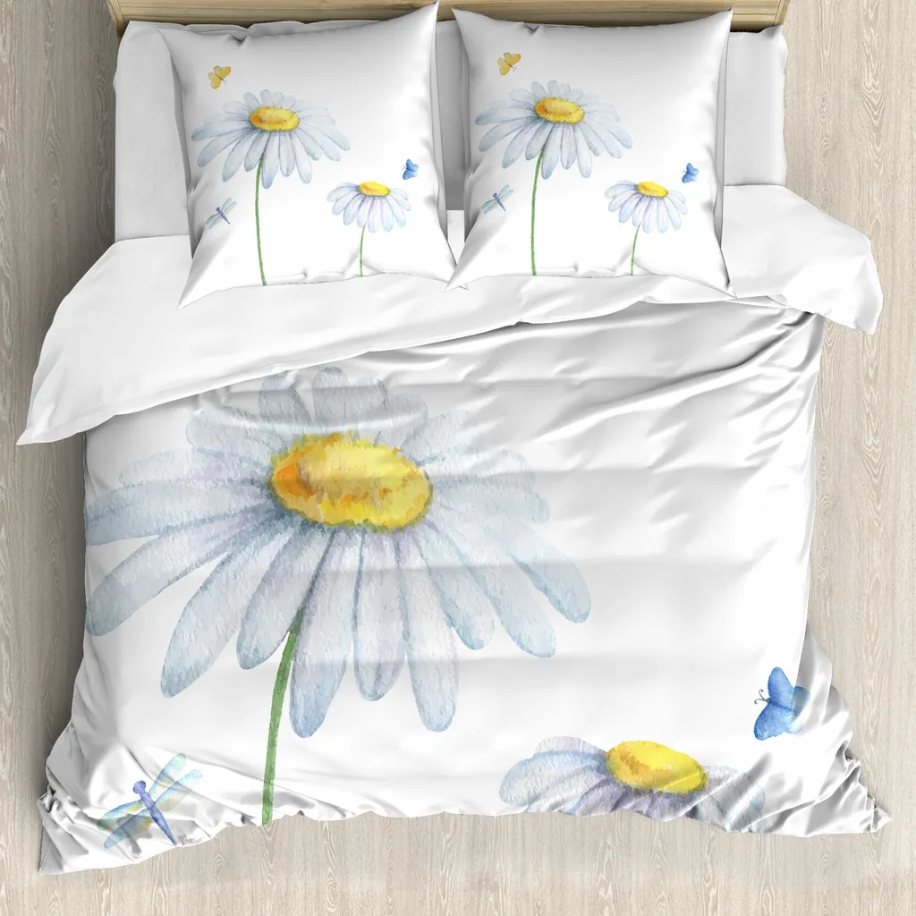 Set Letto Matrimoniale Abakuhaus Natura Camomilla 200x200 Giallo