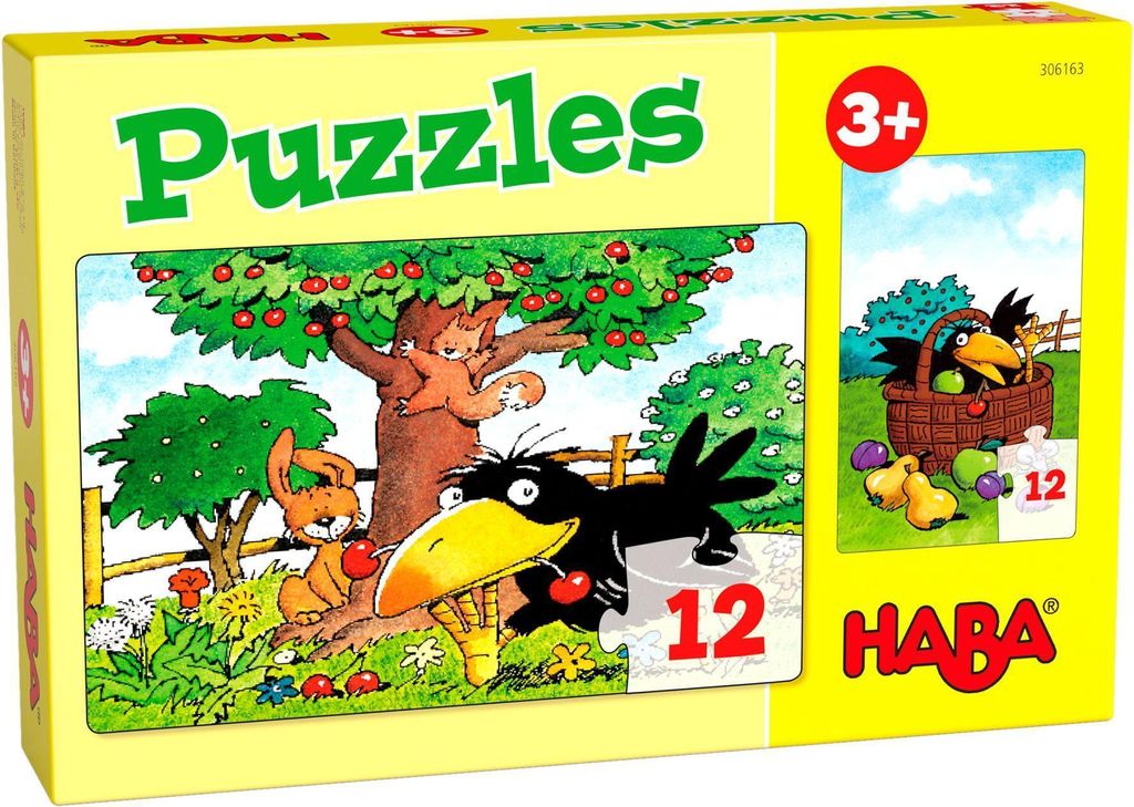 HABA 306163 - Puzzles Obstgarten, Puzzle ab 3 Jahren Produktbild 