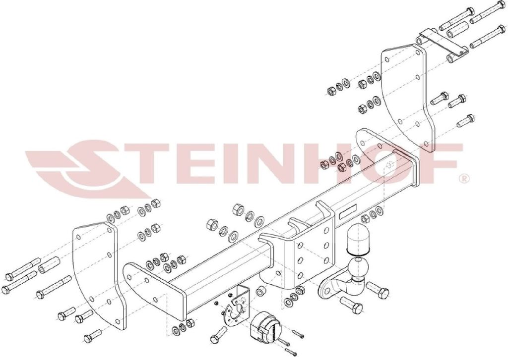 Z546573 Anhängerkupplung passend für FORD Transit 06/2014 - - starr