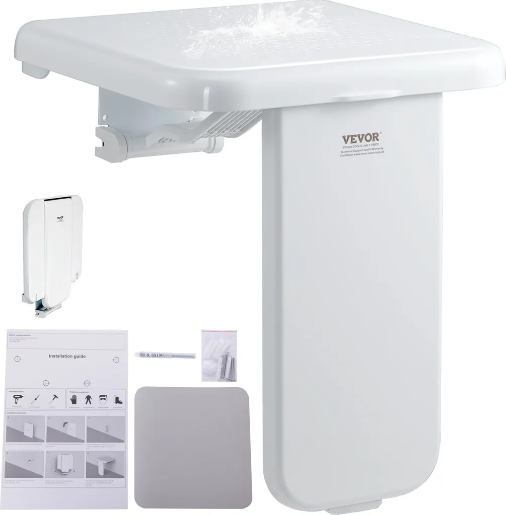Sedile Doccia Muro VEVOR Portata 200kg - Standard Professionale