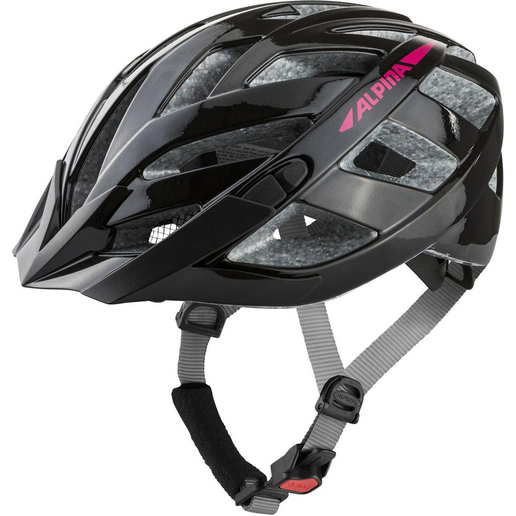 Olympische Sportbekleidung Alpina Sporttour Helm Panoma 2.0 56-59 Shine Black Pink