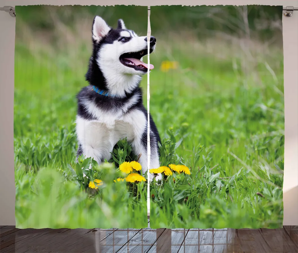 ABAKUHAUS Tenda Rustica 280x175 Malamute - Stampa Digitale HD