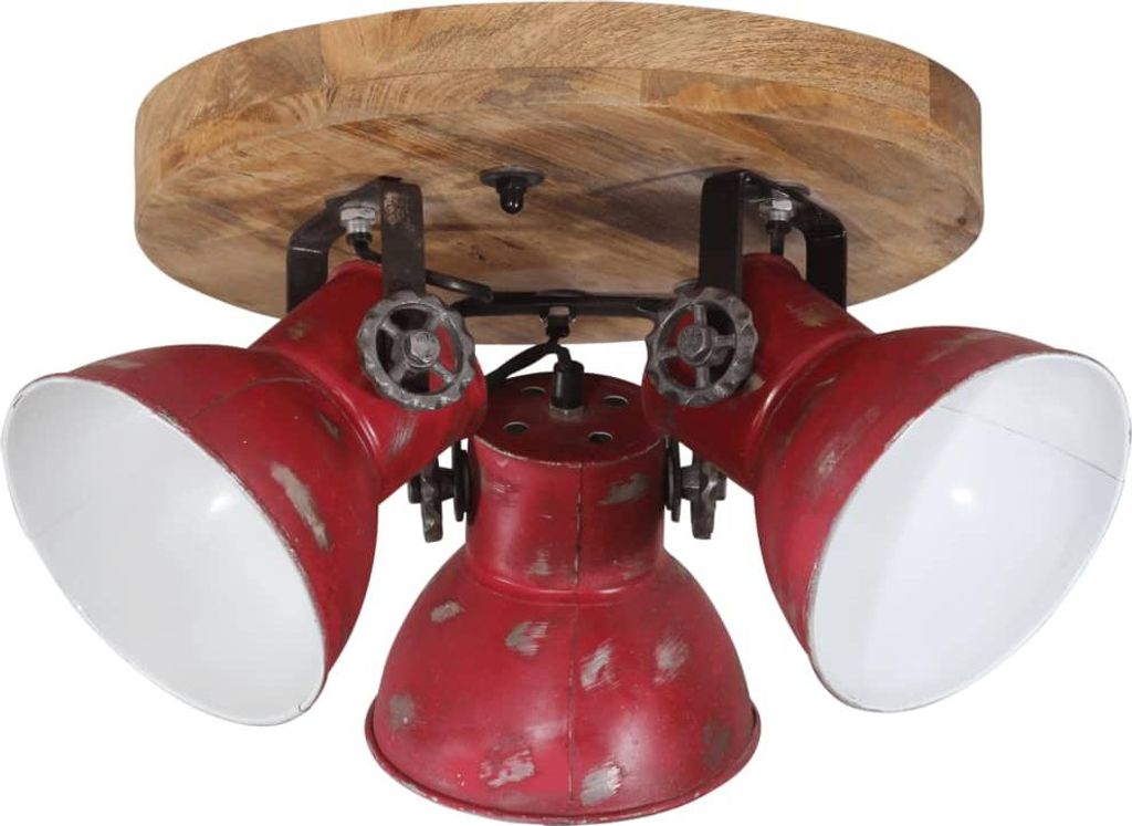vidaXL Deckenleuchte 25 W Rot 35x35x25 cm E27