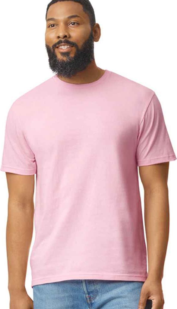 Gildan Herren SoftStyle Ringspun T-Shirt PC3385 (M) (Hellrosa)