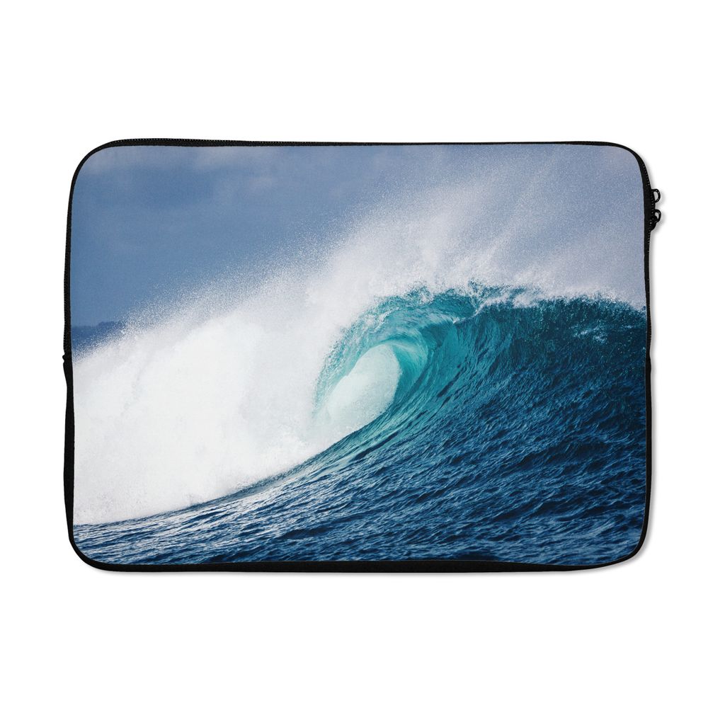 MuchoWow Laptop Hülle 13 Zoll Meer - Golf - Schaum Laptoptasche - Laptophülle - Sleeve - Rundumschutz