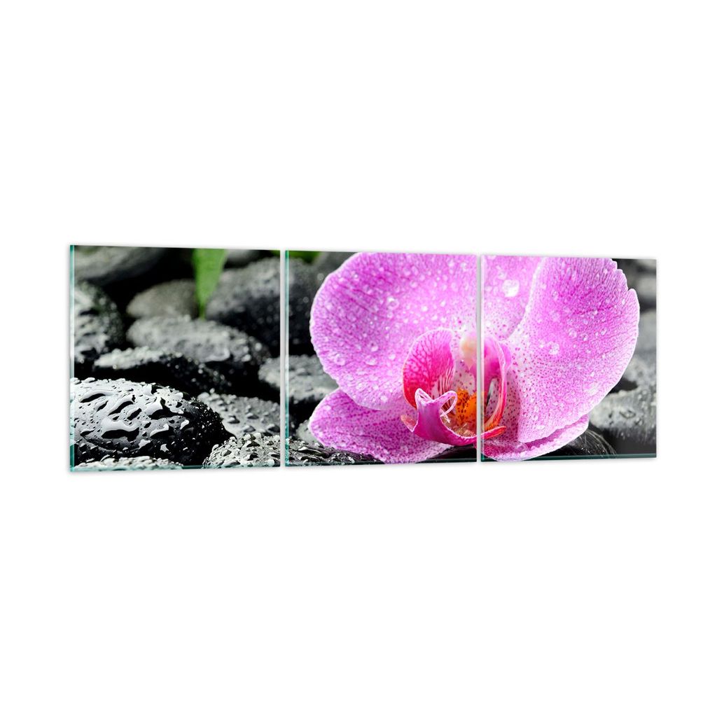 Bilder auf glas - Asien bambus schönheit kultur - 90x30cm - Glasbilder - Wandbilder - Kunstdruck - zum Aufhängen bereit - Wanddekoration aus Glas...