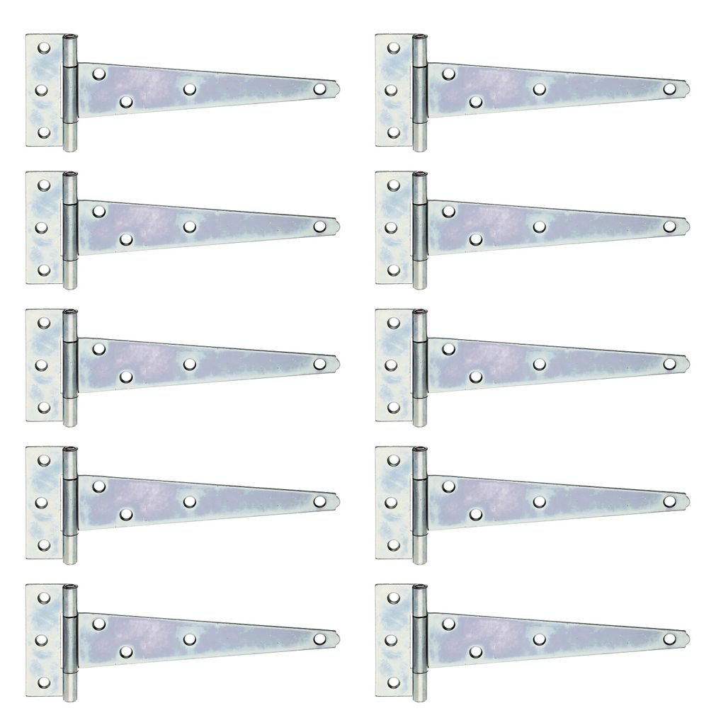 Alberts 10 x Kistenband 200x32 mm mit vernietetem Stift Dickschichtschutz stabiler Scharnierbeschlag