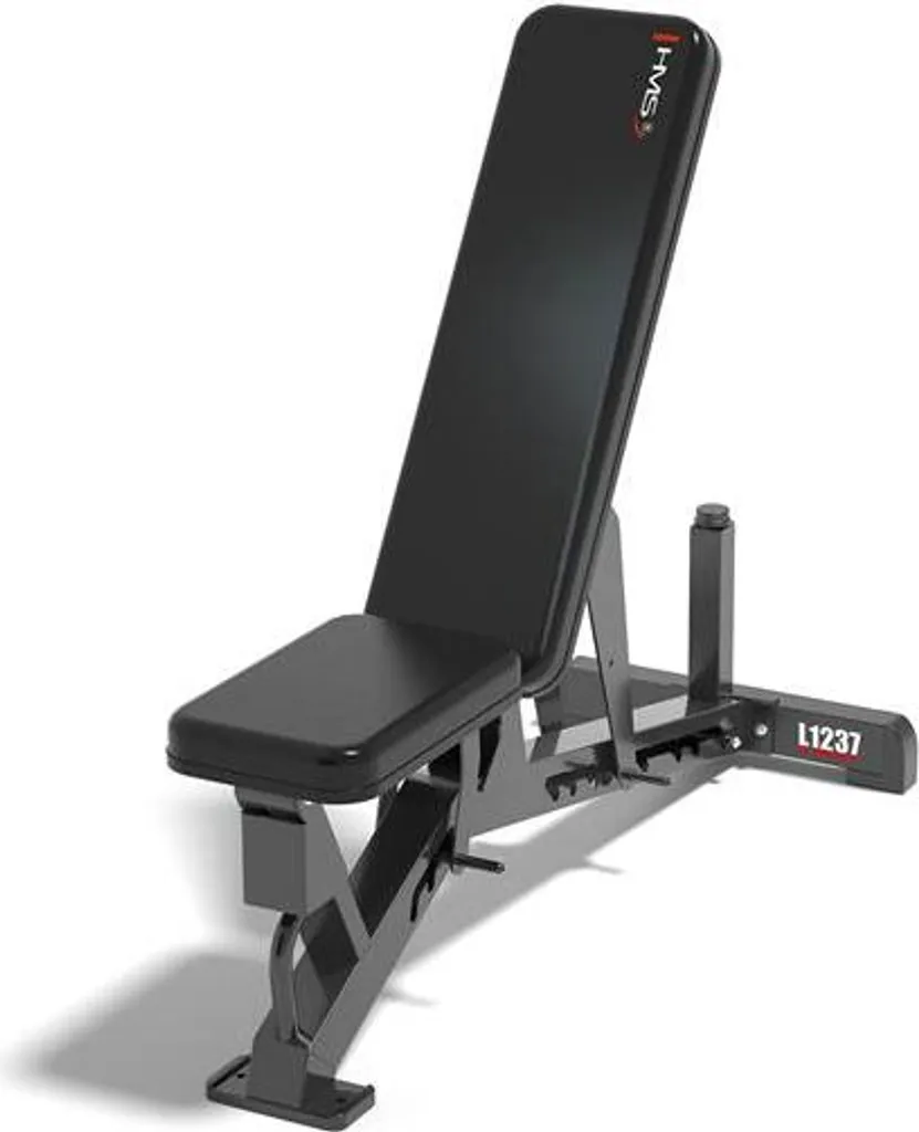 Banc d'entraînement HMS L1237 réglable et robuste pour musculation