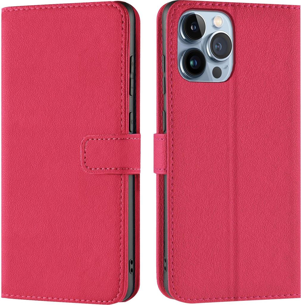 Book Case für iPhone 14 Pro Hülle Flip Cover Handy Tasche Schutz Hülle Etui Schale