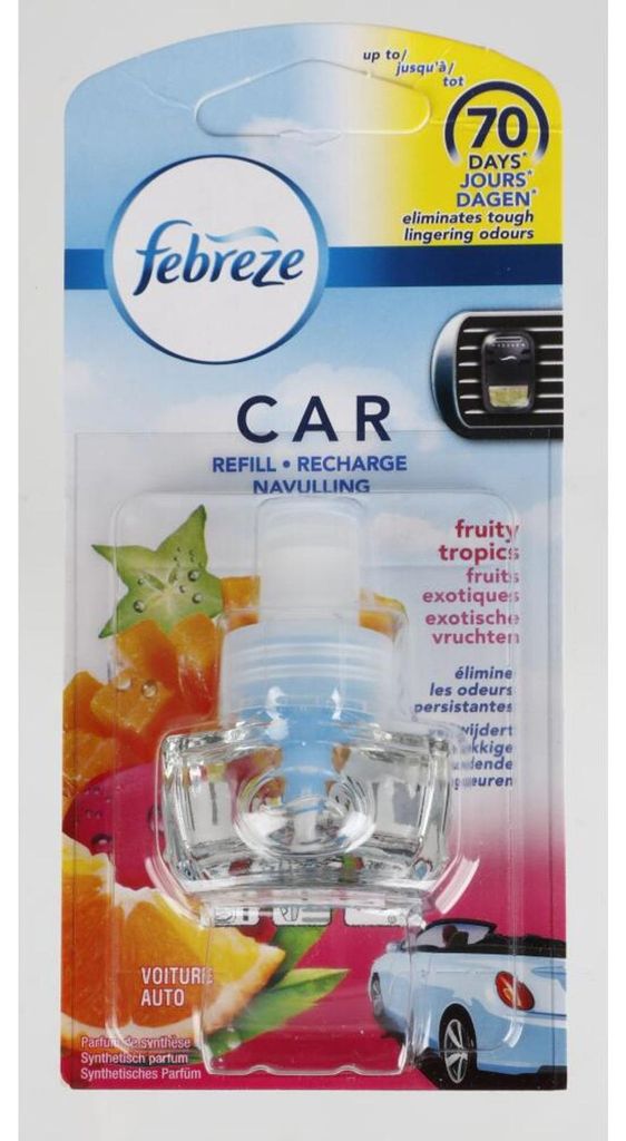 6x Febreze désodorisant pour voiture Recharge 7ml Fruity Image du produit 