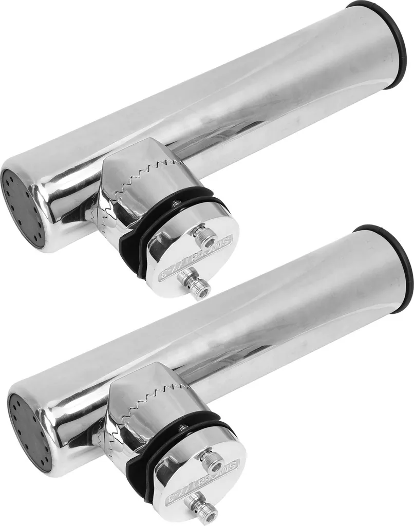 Porte-canne inox 316 pivotant à 360 degrés pour rail de plaisance