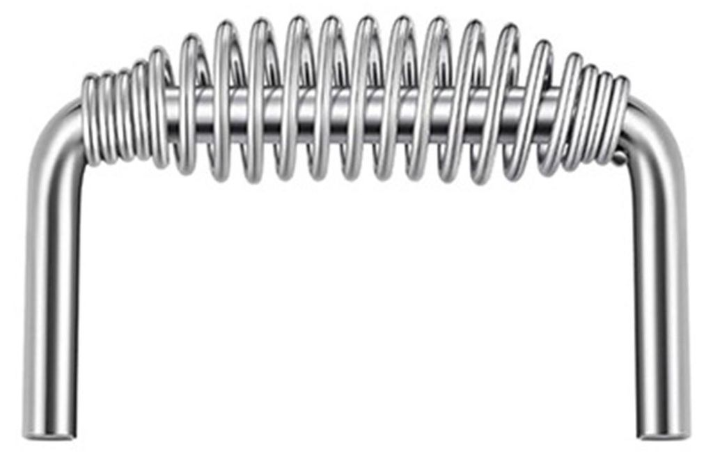 Edelstahl-Federgriff für Grillgeräte, robuster Schweißgriff, rostbeständig, 15 cm (6 Zoll) Grillgriff für Anhänger und Feuerstellen