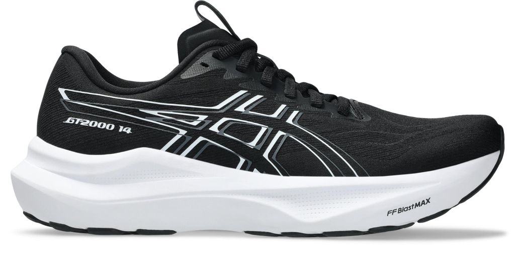 Asics GT-2000 14 - Damen Laufschuh - Black/White Black/White 40.5