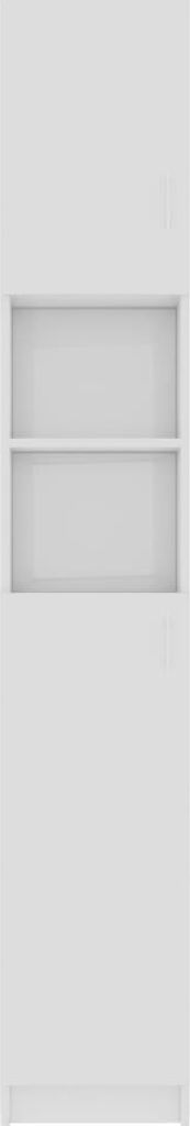 vidaXL Szafka łazienkowa biały wysoki połysk 32x25,5x190 cm Zdjęcie produktu 16