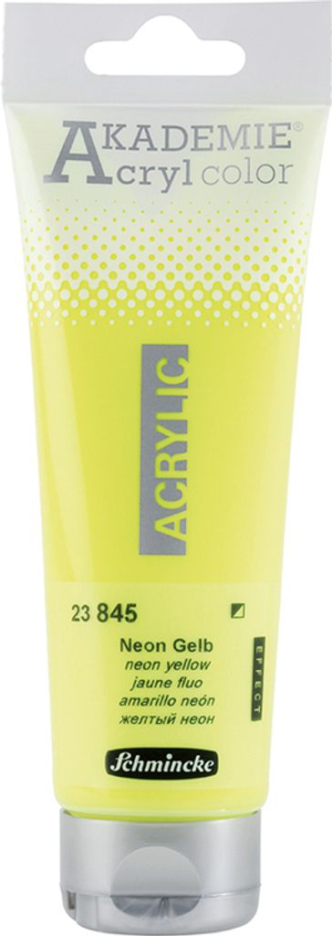 Schmincke 120ml AKADEMIE Acryl color Neon Gelb Acryl 23 845 012