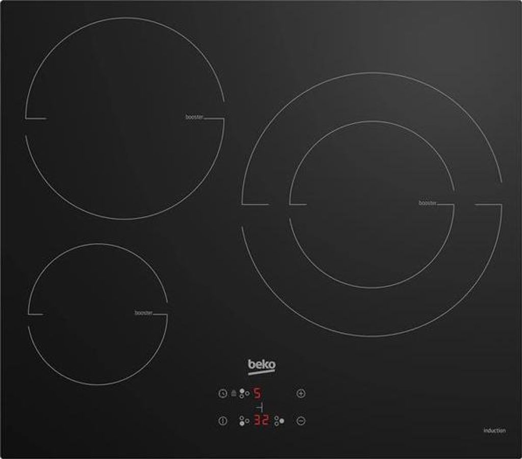 Beko HII63402MT, Schwarz, Integriert, 60 cm, Produktbild 