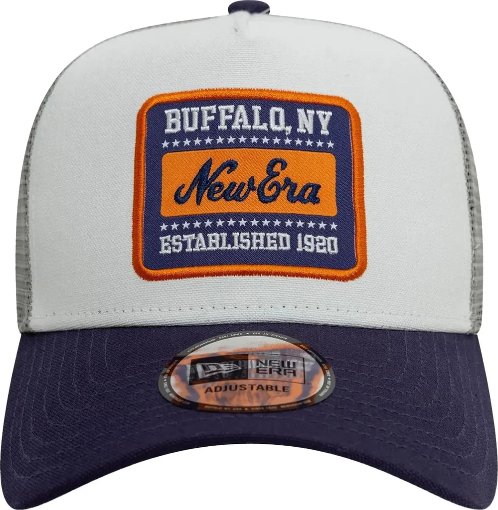 Casquette New Era Trucker Blanche Anti-Transpiration A-Frame Mesh - 6