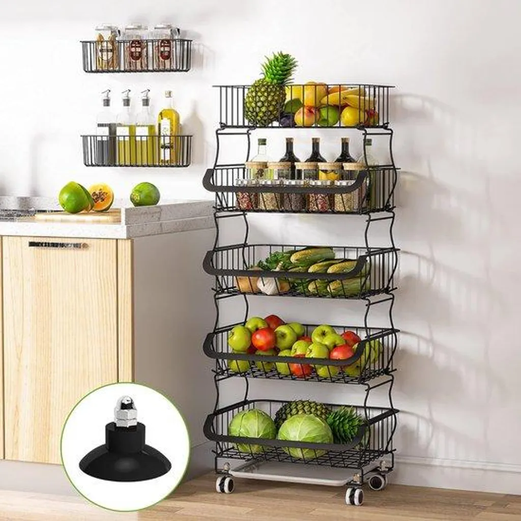 Organisateur pour fruits et légumes empilable idéal cuisine ou cave