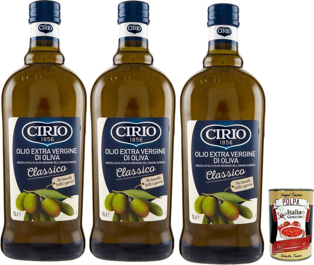 Cirio, Extra Natives Olivenöl Classico, Olivenöl mit höherer Kategorie, das direkt von den Oliven und nur durch mechanische Verfahren erhalten w...