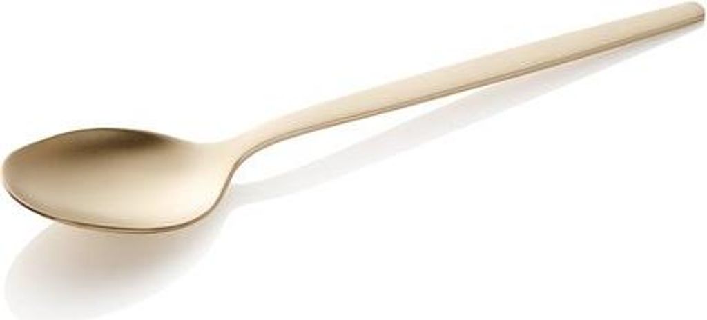 24x Kaffeelöffel ALEX CHAMPAGNE, mit champagner, matte PVD Beschichtung, 13,5 cm, Chromnickelstahl 18/10