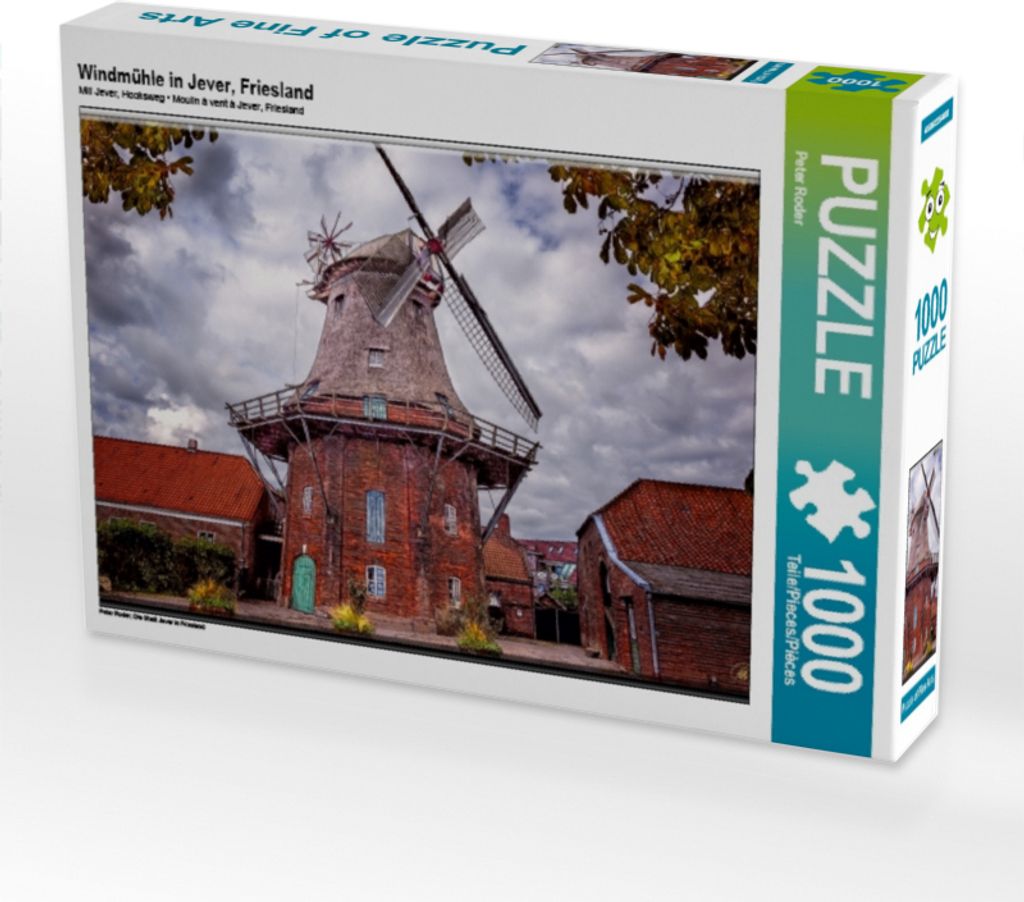 Calvendo Windmühle in Jever, Friesland 1000 Teile Puzzle quer 640x480mm, Roder Peter; 7302996
