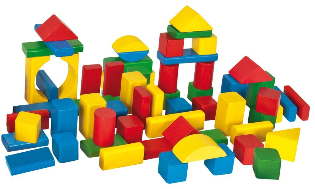 Eichhorn Bunte Holzbausteine 100 Steine 25mm - Buchenholz Produktbild 