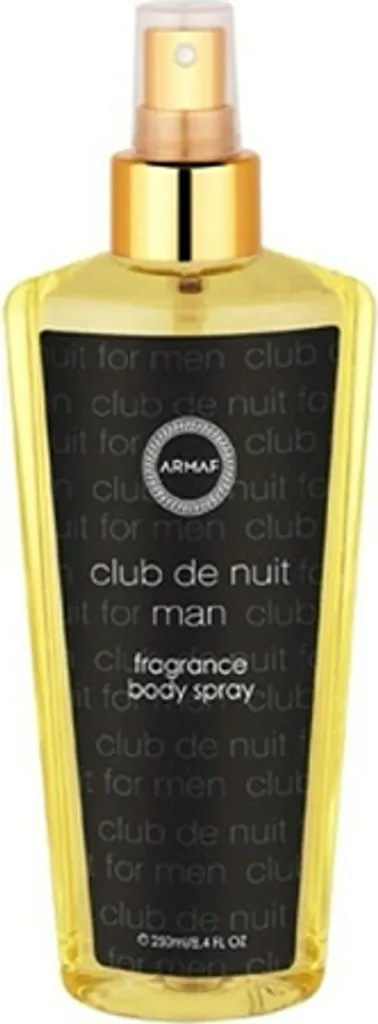 Club De Nuit Man Voile pour le Corps - Idéal après Sport ou Douche 250ml