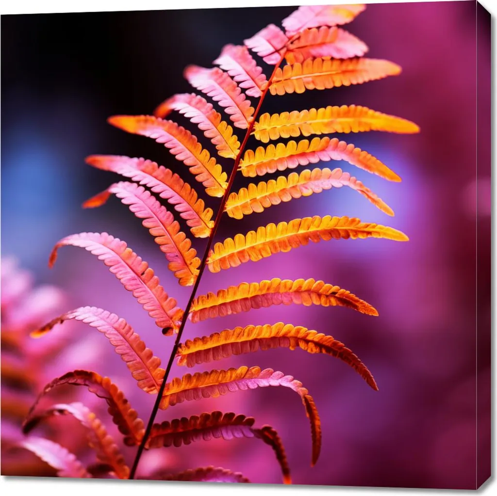Toile carrée 90x90 cm Feu d'automne aux couleurs chaudes de la nature