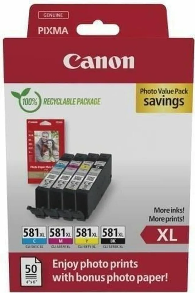 Cartouche d'encre originale Canon Multicouleur avec technologie FINE