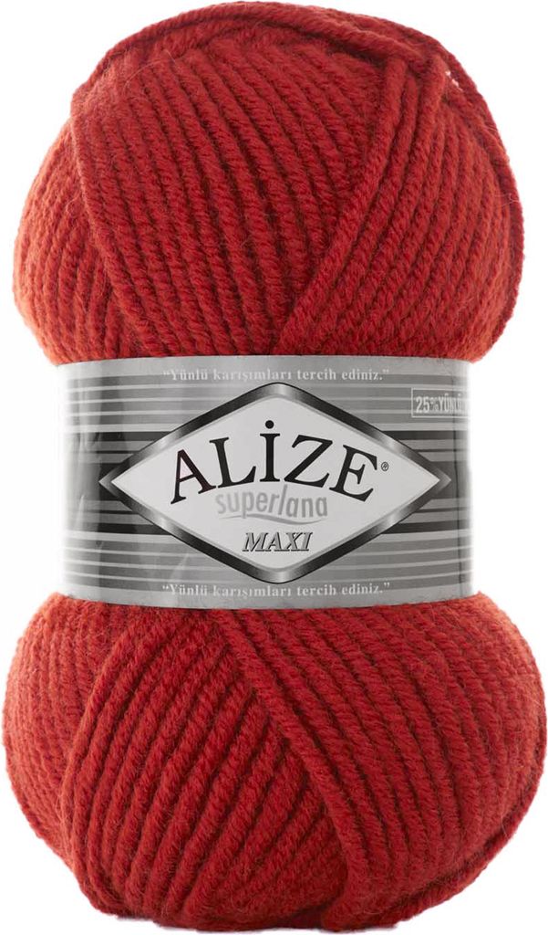 100g Strickgarn Strickwolle Alize Superlana Maxi 25% Wolle, 100g, Farbwahl