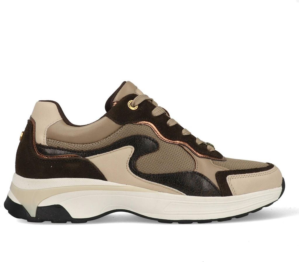 Mexx Portia Love Sneakers Laag - Donkerbruin - Maat 41