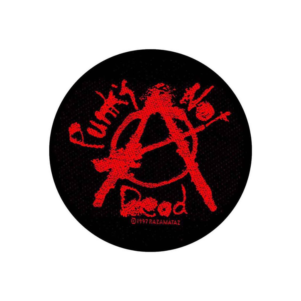 Punk's Not Dead Patch schwarz/rot Band-Merch 100% Polyester Standard
