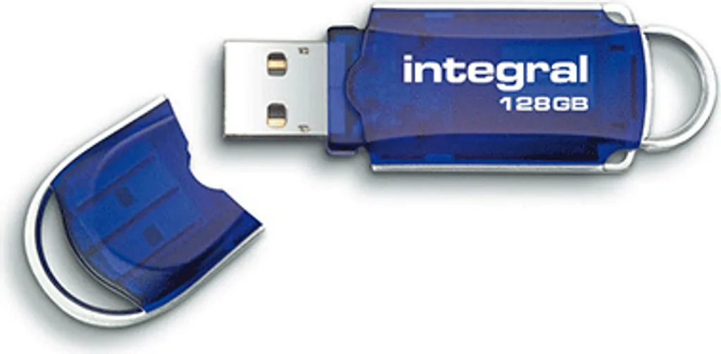 Clé USB 128GB Intégrale Courier : fini le manque de place en bleu !