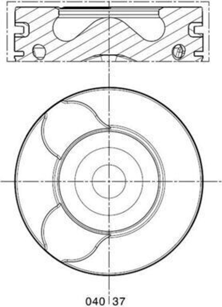 MAHLE 040 37 00 Kolben für FORD MONDEO IV Turnier (BA7) Produktbild 