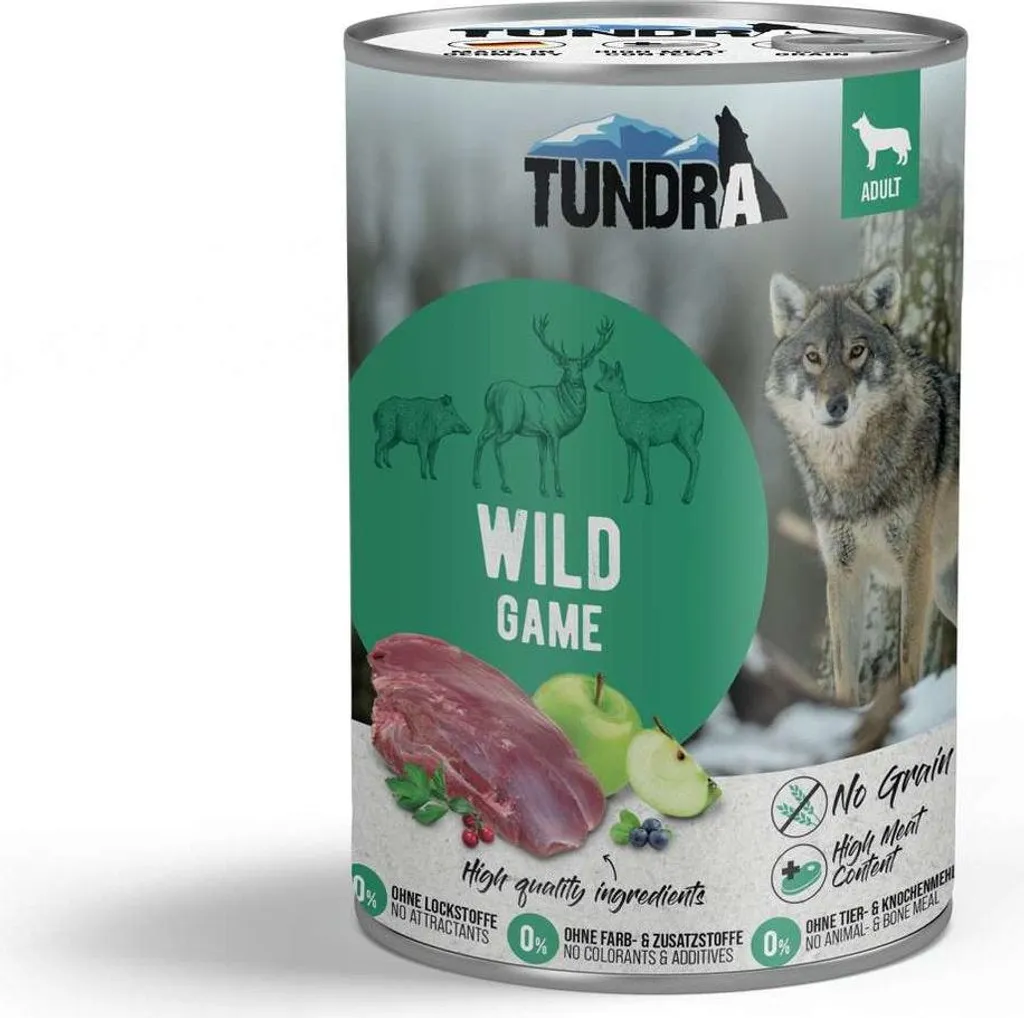 Pâtée Tundra Dog Dose Wild pour Chien : Nourriture Humide Sans Grain
