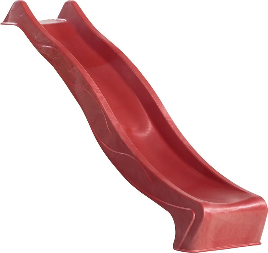 Toboggan pour enfants Rex rouge 2,3 m en PEHD haute densité durable