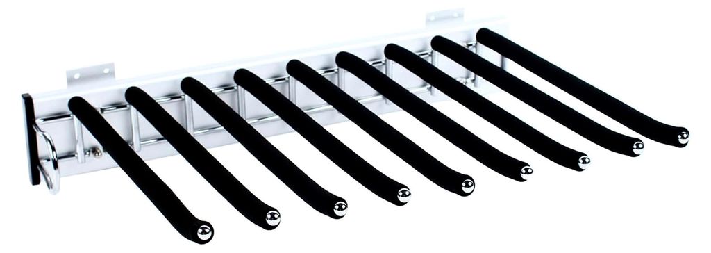 9Hosen Hosenhalter Ausziehbar Hosenauszug Garderoben Halter HosenaufhäNgung Schrankeinrichtung HosenbüGel SchrankzubehöR Ausziehbarer Kleidersch...