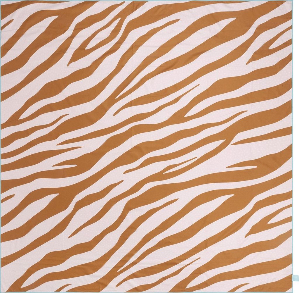 Swim Essentials Mikrofaser Strandtuch Badetuch orange/karamell Zebra 180 x 180 cm