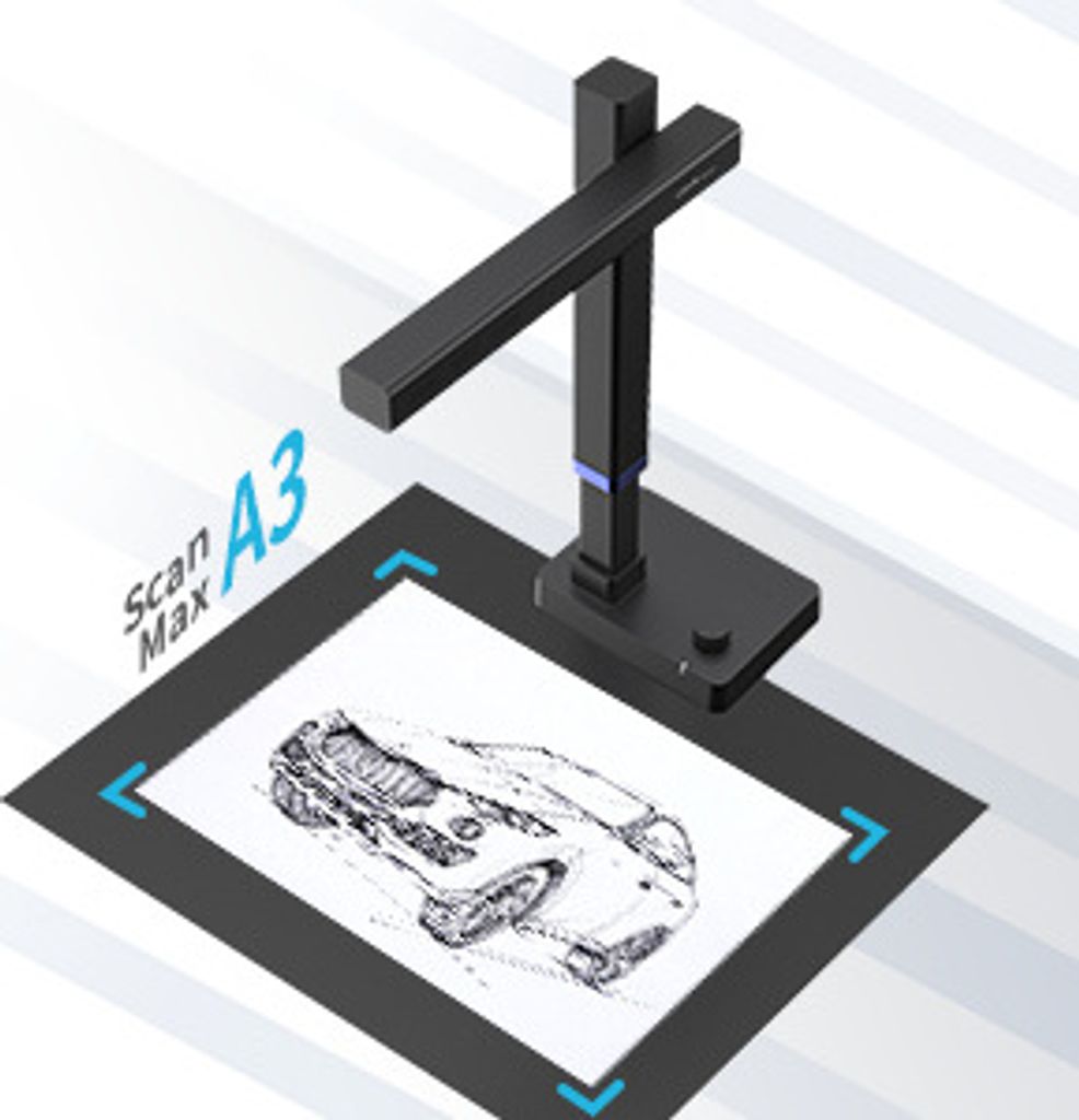 CZUR Shine 800 A3 Pro Document Camera, 90° sklopná výsuvná Obrázok produktu 3