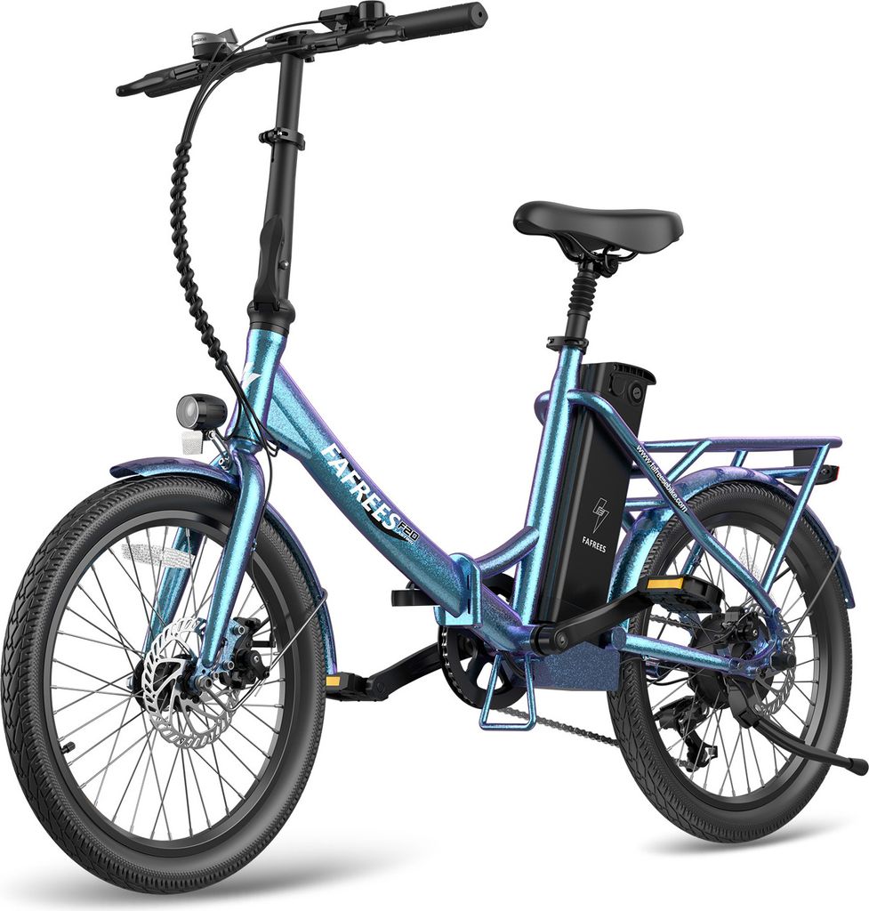 E-Bike Herren 20 Zoll mit Akku 36V 18,2Ah bis 120KM, Elektrofahrrad Damen 250W, Ebike Mountainbike 25KM/H, E Klappfahrrad Erwachsene E-Bike Klappr...