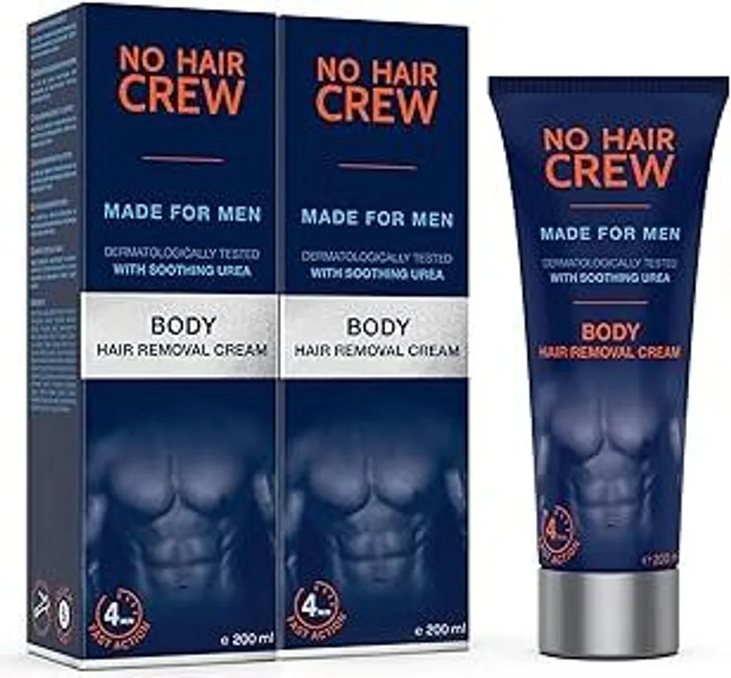 NO HAIR CREW Crema Depilatoria Uomo Set Risparmio 400ml Delicata