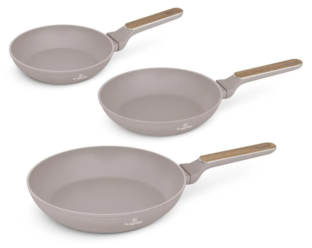 Set Padelle Nordic Taupe Berlinger Haus 3 Pezzi | Design e Induzione