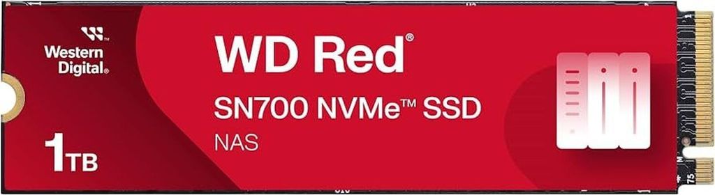 QNAP WD Red SN700 - SSD - 1 TB - intern - M.2 2280 - PCIe (NVMe) (79700-T00101WD01-RS)