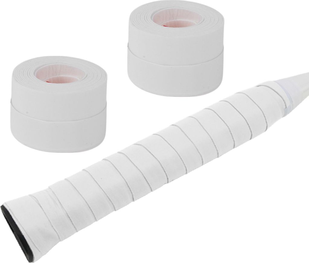 2 Stück Tennisschläger-Griffband, Trockenes Tennisschläger-Übergriffband, Schweißabsorbierender Griff, Schläger-Übergriffband, Weiß