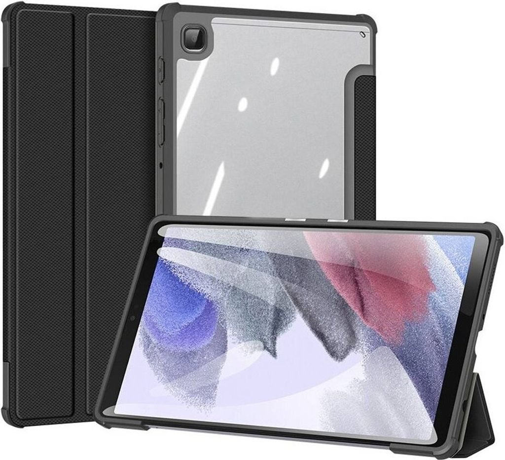 Toby Tablet-Ledertasche Smart-Sleep Wake-Up für Samsung Galaxy Tab S10 Plus Schwarz