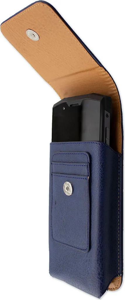 Custodia in Pelle caseroxx per Doogee S89 - Blu Elegante e Robusto - 4