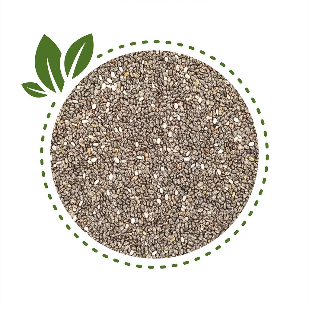 Pi-nuts - Chiasamen 1kg – Superfood voll von Eiweiß und Produktbild 