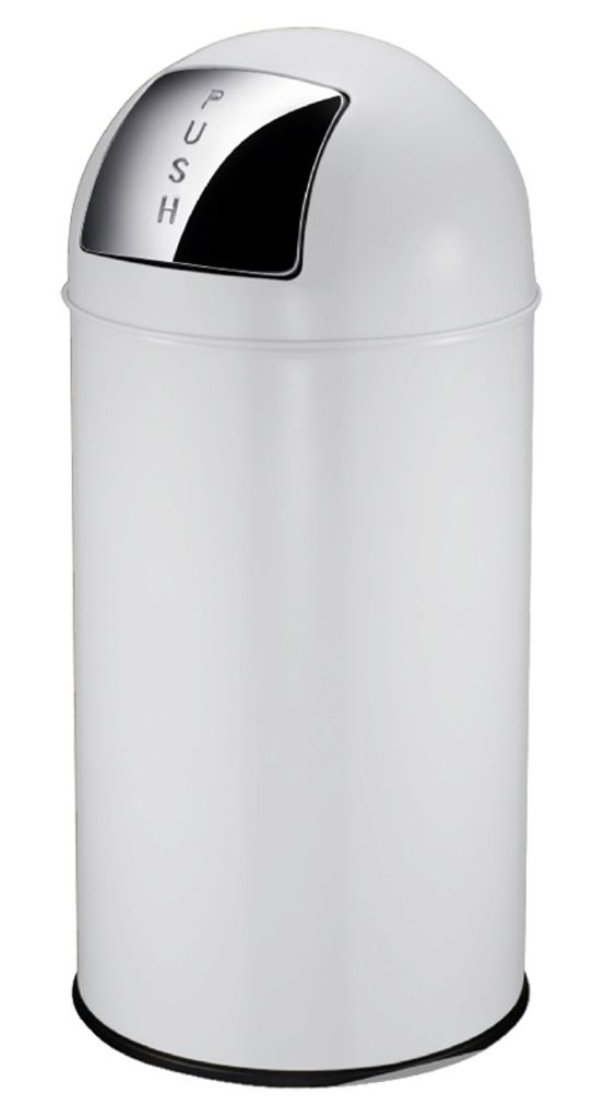 EKO - Pushcan 40 Liter - Steel - Weiß