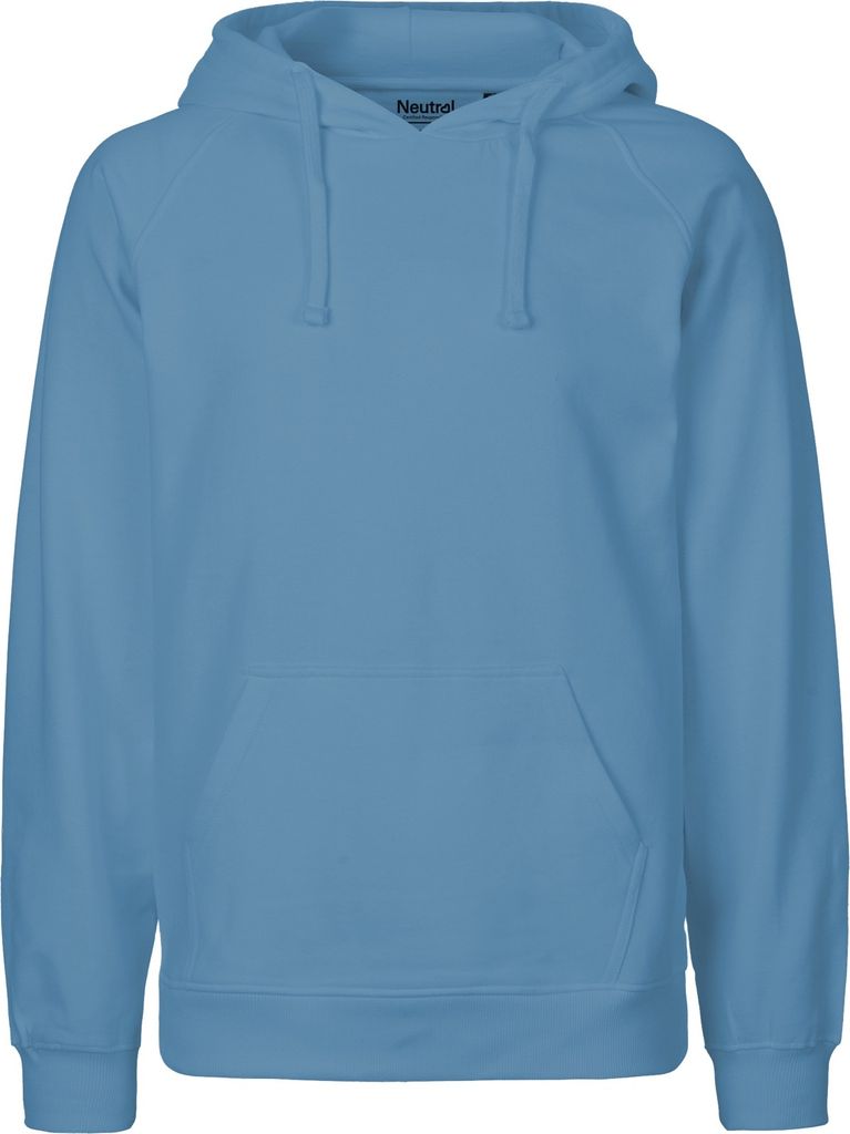 Neutral O63101 | Herren Hoodie / Kaputzenpulli / 100% Fairtrade-Baumwolle - Farbe: Dusty Indigo - Größe: M
