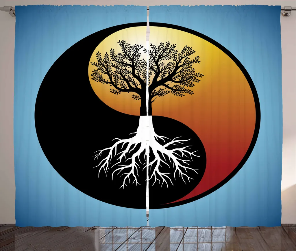 Tenda Yin-Yang ABAKUHAUS 280x175 cm - Arredo Rustico Albero Astratto